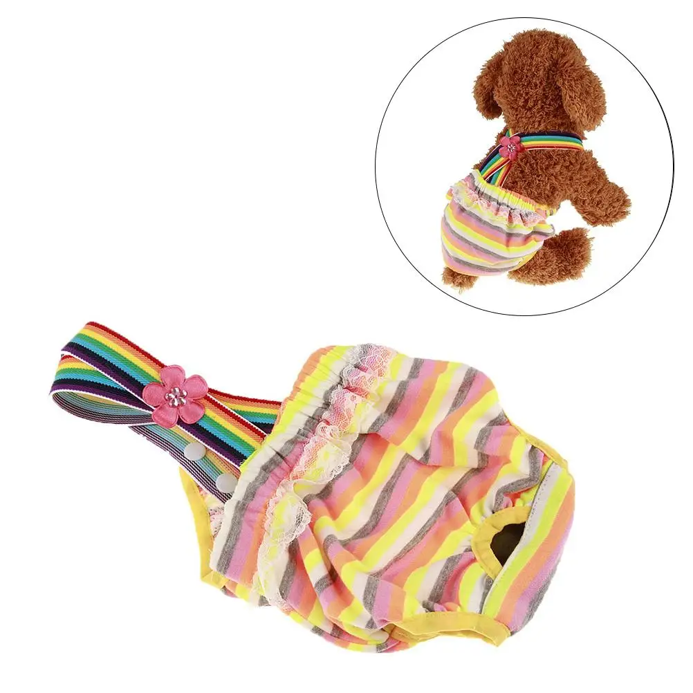 Pet Diapers Dog Physiological Pants Underwear Covers Female Cotton Comfortable Striped Flower Prevent Mating Protect Carpets
Pet Diapers Dog Physiological Pants Underwear Covers Female Cotton Comfortable Striped Flower Prevent Mating Protect Carpets