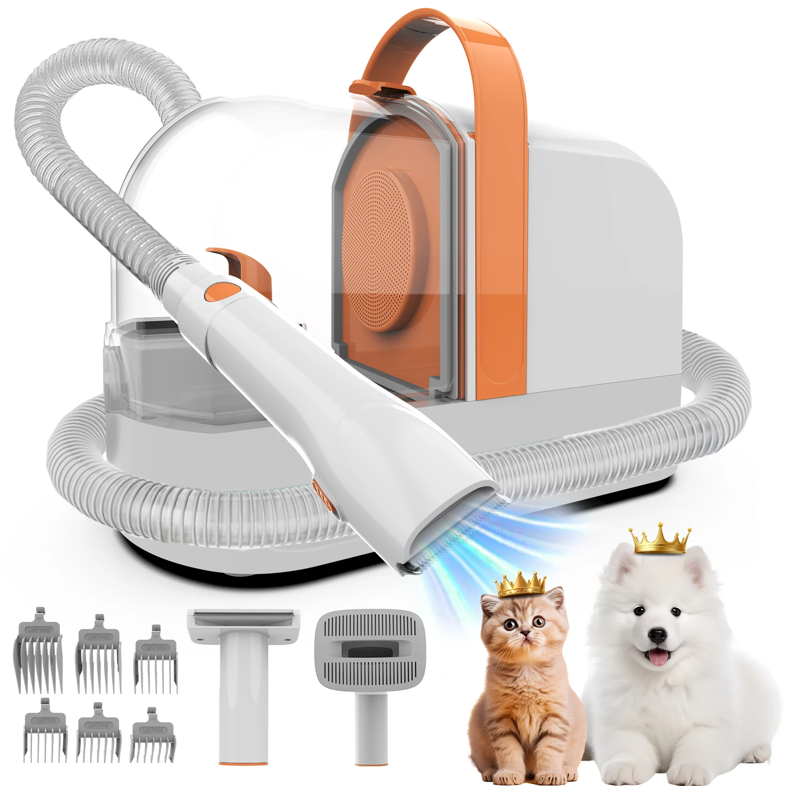 Factory Custom 12000Pa Pet Grooming Kits 150cm Hose Cat Hair Remover Vacuum Cleaner Electric Clipper Thinning Comb Brush Set
Factory Custom 12000Pa Pet Grooming Kits 150cm Hose Cat Hair Remover Vacuum Cleaner Electric Clipper Thinning Comb Brush Set