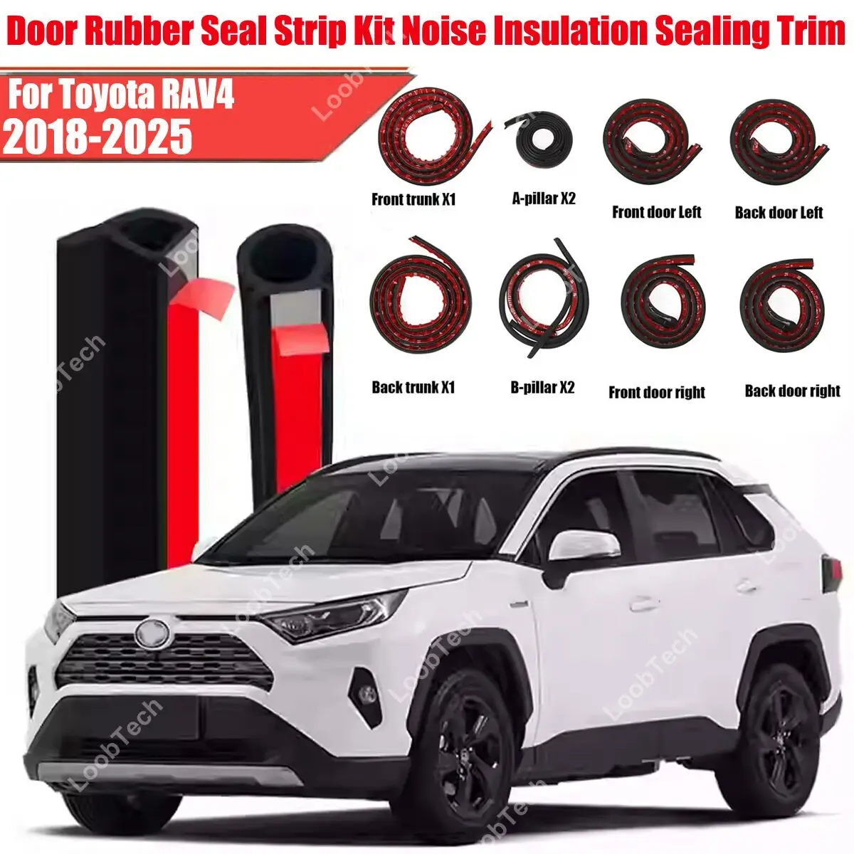 Комплект уплотнителей двери, резиновая защита от ветра, шумоподавление для Toyota RAV4 18-25, самоклеящаяся крышка двигателя, звукоизоляционная полоса
Комплект уплотнителей двери, резиновая защита от ветра, шумоподавление для Toyota RAV4 18-25, самоклеящаяся крышка двигателя, звукоизоляционная полоса