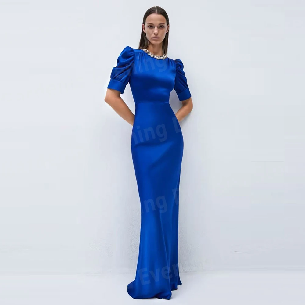 Elegant Mermaid Women's Evening Dresses O Neck Prom Gowns Customized Vestidos De Fiesta Short Sleeve Vestido De Gala Noche Mujer
Elegant Mermaid Women's Evening Dresses O Neck Prom Gowns Customized Vestidos De Fiesta Short Sleeve Vestido De Gala Noche Mujer