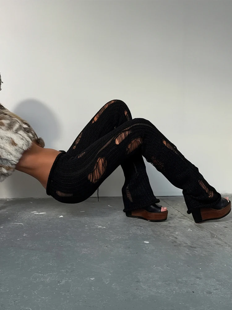 SIsterlinda Irregular Ripped KnitPants Women Autumn Trend Fashion Sexy Hottie Wild Solid Hip-Hop Street Clubwear Skinny Bottom
SIsterlinda Irregular Ripped KnitPants Women Autumn Trend Fashion Sexy Hottie Wild Solid Hip-Hop Street Clubwear Skinny Bottom