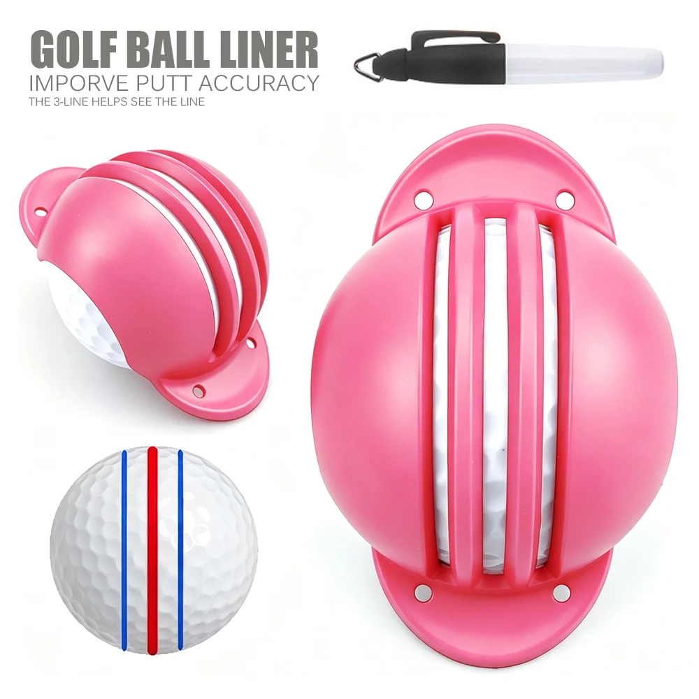 Pink Golf Ball 3 Line Liner Marker Set Alignment Drawing Tool Golf Putting Positioning Aid Golf Practice Training Accessories
Pink Golf Ball 3 Line Liner Marker Set Alignment Drawing Tool Golf Putting Positioning Aid Golf Practice Training Accessories