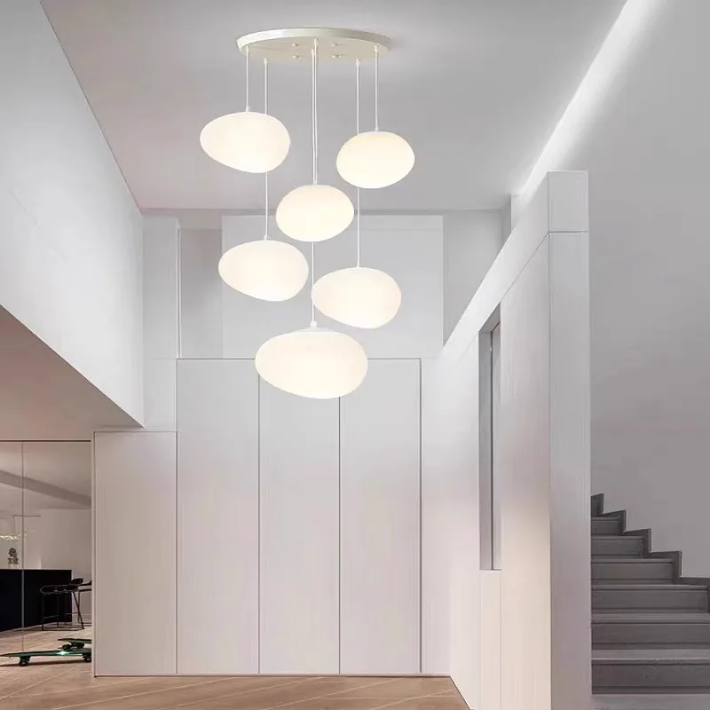 Nordic Home Design Stone Ball Pendant Lights for Villa Duplex Building Hotel Stair Chandelier Dimmable Line Art Hanging Fixture
Nordic Home Design Stone Ball Pendant Lights for Villa Duplex Building Hotel Stair Chandelier Dimmable Line Art Hanging Fixture