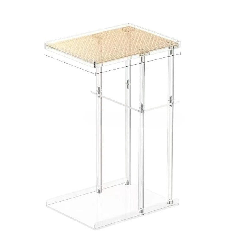 Light luxury transparent acrylic home minimalist style sofa side few small side tables simple living room
Light luxury transparent acrylic home minimalist style sofa side few small side tables simple living room