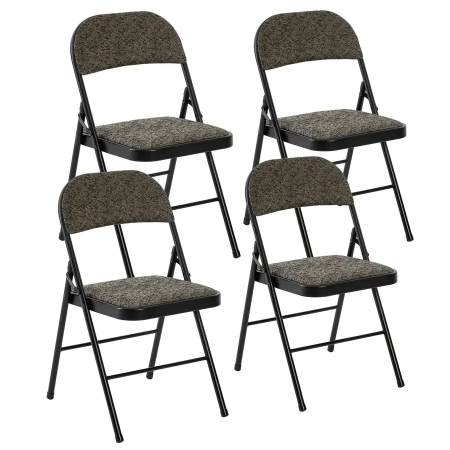 4 Pack Folding Chairs with Padded Cushion and Back Fabric Stackable Portable Dining Chiars Set, for Home and Office, Conference
4 Pack Folding Chairs with Padded Cushion and Back Fabric Stackable Portable Dining Chiars Set, for Home and Office, Conference