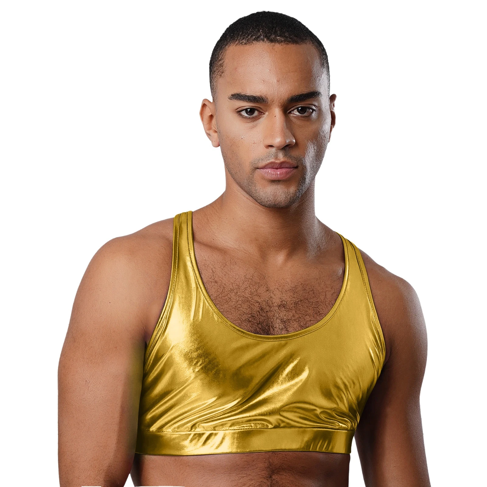 Men Summer High Look Vest Tops Fashion Metallic Corset Slim Fit Camisole Tanks Top for Daily Casual Showing Muscle Workout Tops
Men Summer High Look Vest Tops Fashion Metallic Corset Slim Fit Camisole Tanks Top for Daily Casual Showing Muscle Workout Tops