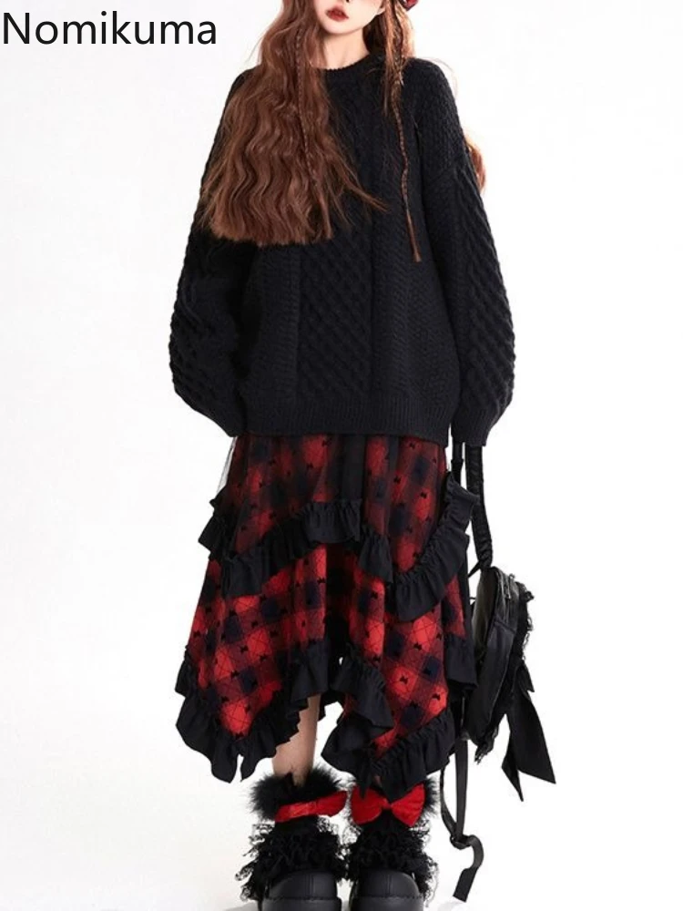 Harajuku Y2k Skirts for Women 2025 Faldas Mujer De Moda High Waist A-line Jupe Fashion Korean Saia Irregular Bow Plaid Skirt
Harajuku Y2k Skirts for Women 2025 Faldas Mujer De Moda High Waist A-line Jupe Fashion Korean Saia Irregular Bow Plaid Skirt