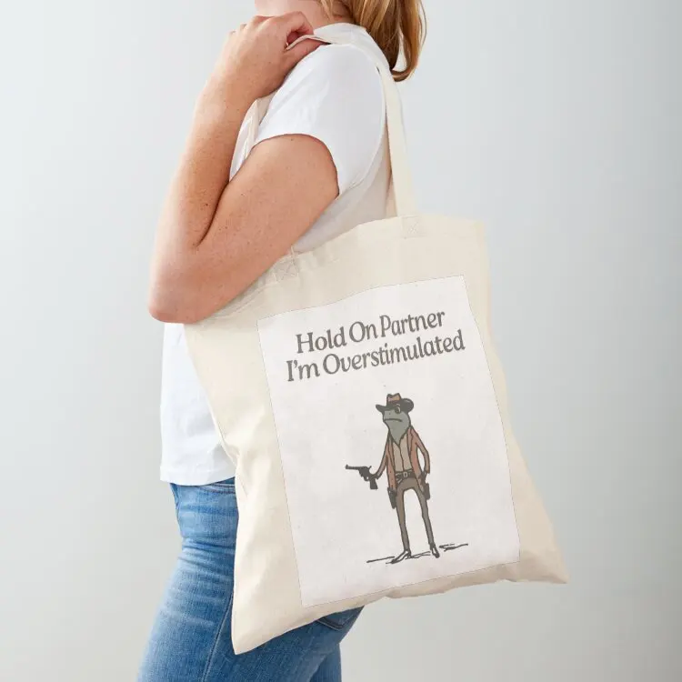 Hold On Partner I'm Overstimulated Tote Bag sac pour femme custom tote bag Women's shopper Handbags women
Hold On Partner I'm Overstimulated Tote Bag sac pour femme custom tote bag Women's shopper Handbags women