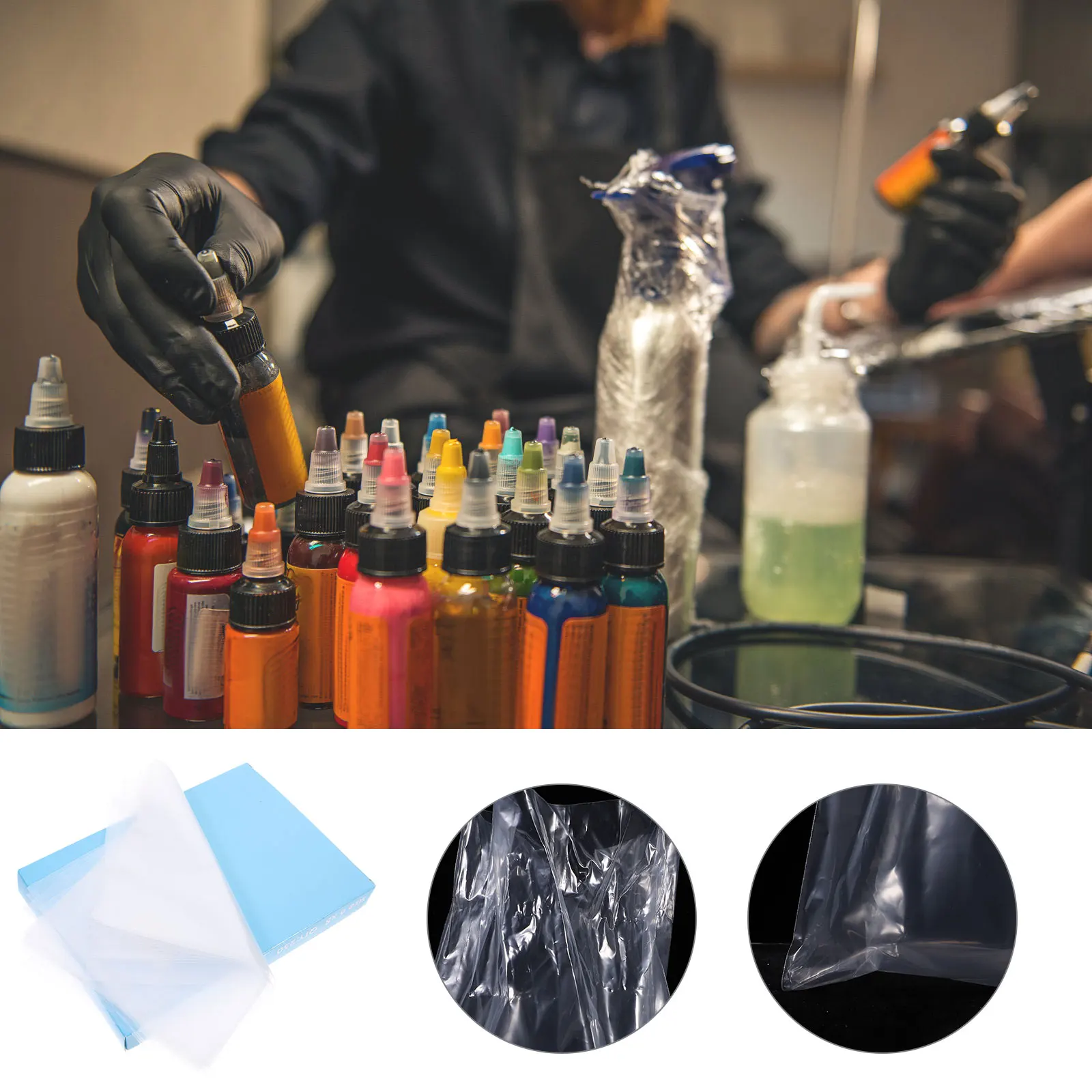 250pcs Tattoo Rinsing Bottle Holder Plastic Bag Squeeze Cover White Pouch Disposable Hygienic Bottle Cover Tattoos Supplies
250pcs Tattoo Rinsing Bottle Holder Plastic Bag Squeeze Cover White Pouch Disposable Hygienic Bottle Cover Tattoos Supplies