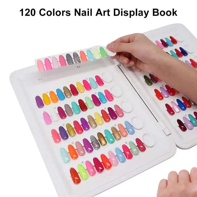 Professional Model Nail Gel Polish Color Display Box Book Dedicated 120 Color Card Chart Painting Tools
Professional Model Nail Gel Polish Color Display Box Book Dedicated 120 Color Card Chart Painting Tools