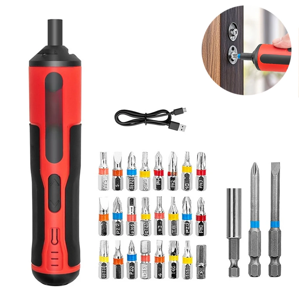 4V Electrical Screwdriver Set USB Rechargeable Lithium Battery Electric Screwdrivers Hand Drill Tools With Screwdriver Bits
4V Electrical Screwdriver Set USB Rechargeable Lithium Battery Electric Screwdrivers Hand Drill Tools With Screwdriver Bits