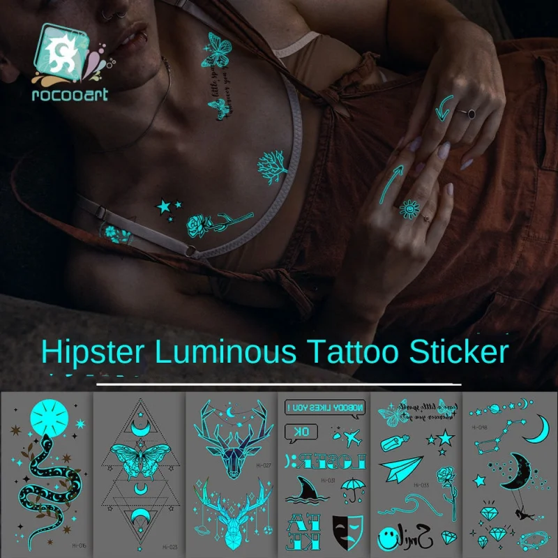 52pcs Glow-in-the-Dark HyunAinsFresh Style Tattoo Stickers for Ankles Simple Bowknot Heart Tattoo Washable
52pcs Glow-in-the-Dark HyunAinsFresh Style Tattoo Stickers for Ankles Simple Bowknot Heart Tattoo Washable