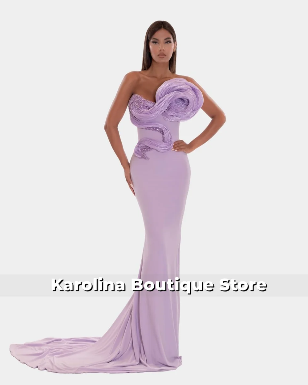 Purple Ruched Strapless BeadedMermaid Evening Dresses Backless Arabic Wedding Party Gowns Dubai Cocktail Gowns Customized
Purple Ruched Strapless BeadedMermaid Evening Dresses Backless Arabic Wedding Party Gowns Dubai Cocktail Gowns Customized