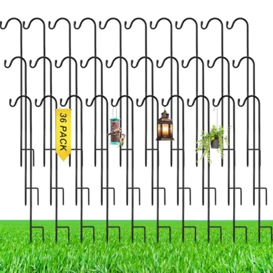 3 Pcs Shepherds Hook for Outdoor Adjustable Bird Feeder Pole Metal Steel Shepard Hooks for Hummingbird Stand Feeder Pole for Ga
3 Pcs Shepherds Hook for Outdoor Adjustable Bird Feeder Pole Metal Steel Shepard Hooks for Hummingbird Stand Feeder Pole for Ga