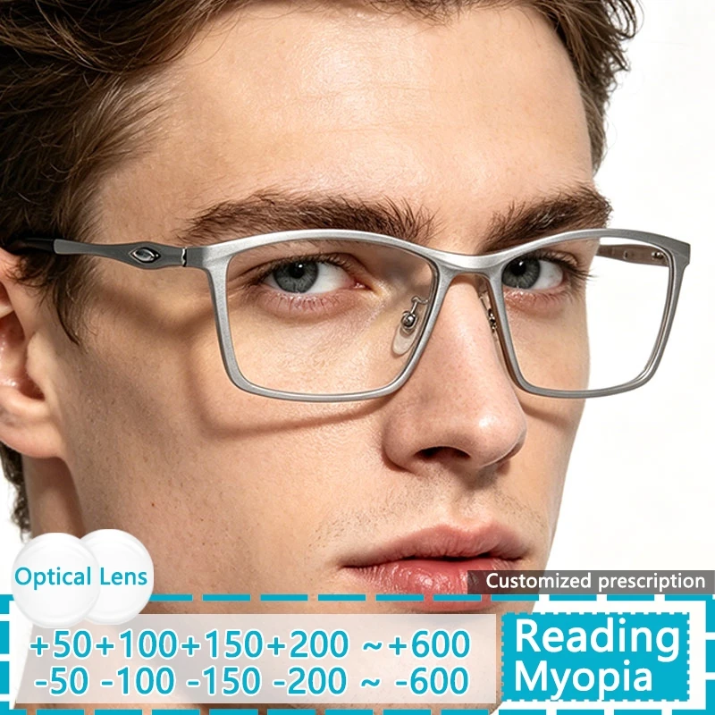 Fashion Plastic Steel Men's Reading Glasses Myopia Optics Prescription Lenses Blue Light Blocking Men Business Eyeglass Frames
Fashion Plastic Steel Men's Reading Glasses Myopia Optics Prescription Lenses Blue Light Blocking Men Business Eyeglass Frames