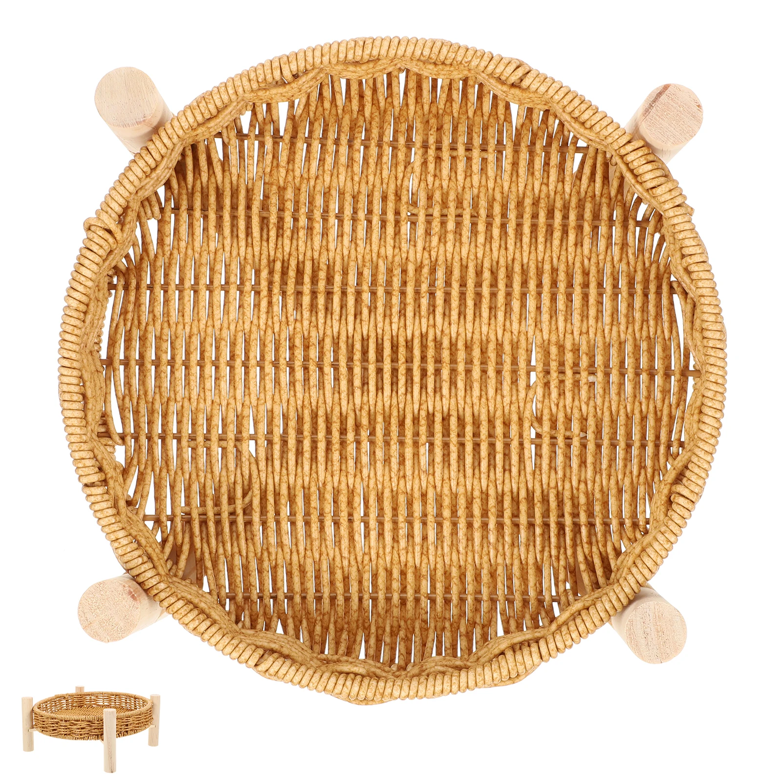 Hand Woven Storage Fruit Storage Simulation Rattan Basket For Keys Cosmetics Snacks Round Bread Serving Coffee Table Tray
Hand Woven Storage Fruit Storage Simulation Rattan Basket For Keys Cosmetics Snacks Round Bread Serving Coffee Table Tray