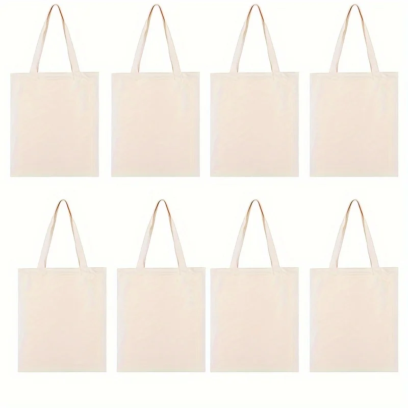 8-Pack Sublimation Tote Bags – 31x36 cm White Totes for DIY Crafts and Party Favors
8-Pack Sublimation Tote Bags – 31x36 cm White Totes for DIY Crafts and Party Favors