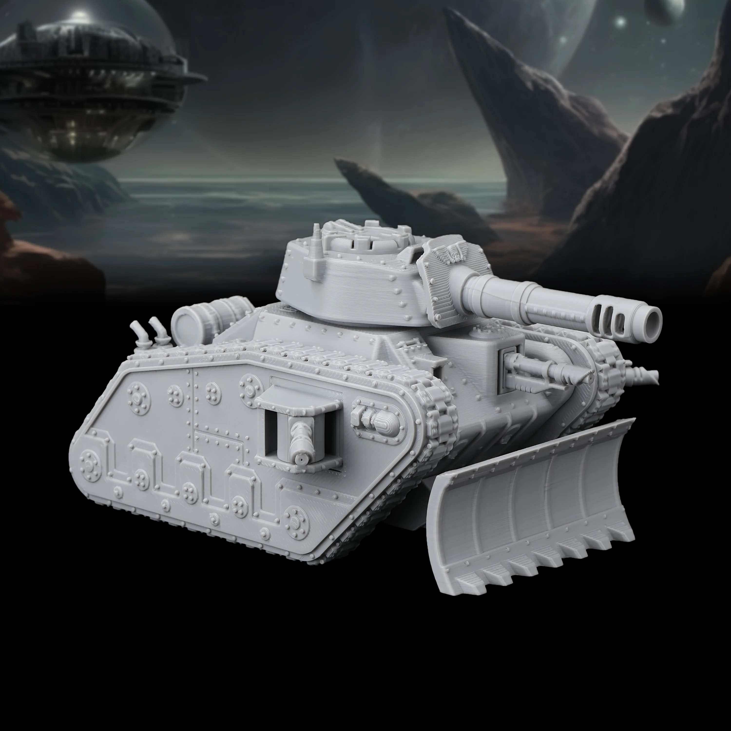 28mm Sci-Fi Tank Chariot Miniature, Armored Vehicle Terrain Element for TTRPGs, Ideal for Futuristic Combat Scenarios
28mm Sci-Fi Tank Chariot Miniature, Armored Vehicle Terrain Element for TTRPGs, Ideal for Futuristic Combat Scenarios