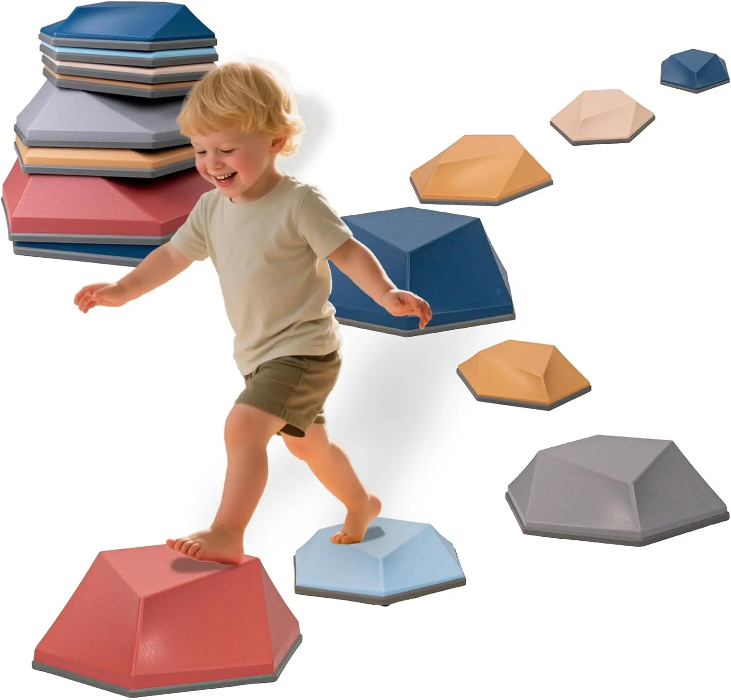 8PCS Kids Stepping Stones for Balance & Motor Skills, Fun Coordination Training Blocks
8PCS Kids Stepping Stones for Balance & Motor Skills, Fun Coordination Training Blocks