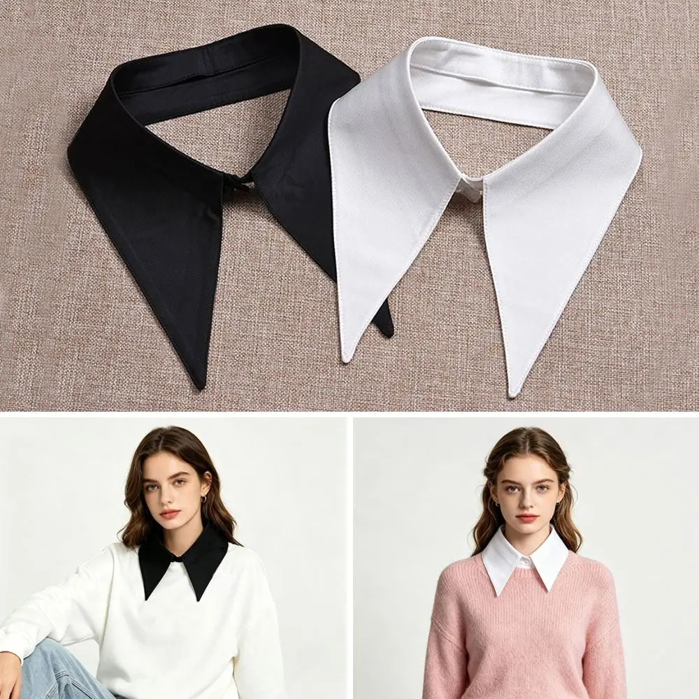 Fashion Detachable Fake Collar Round Collar Clothes Accessory False Collar Solid Color Neckline Women Girls
Fashion Detachable Fake Collar Round Collar Clothes Accessory False Collar Solid Color Neckline Women Girls