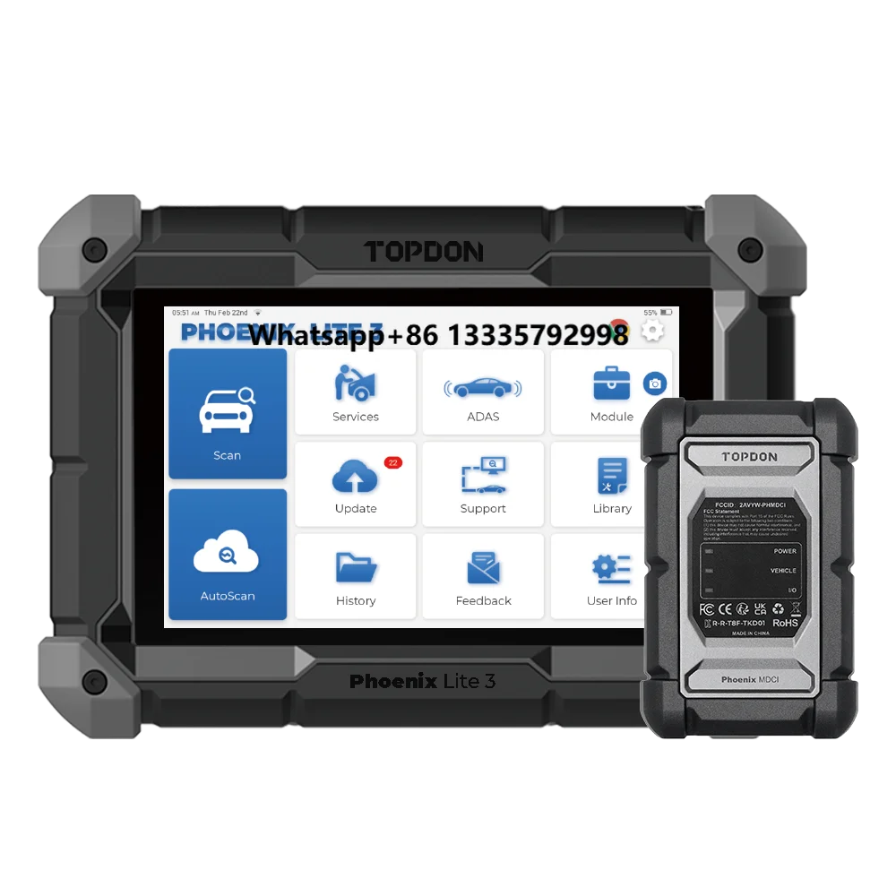 TOPDON Phoenix Lite3 2 Year Free Online Update Auto Obd Obd2 Scanner Ecu Coding European Car Diagnostic Tool for Car Korean Obd2
TOPDON Phoenix Lite3 2 Year Free Online Update Auto Obd Obd2 Scanner Ecu Coding European Car Diagnostic Tool for Car Korean Obd2