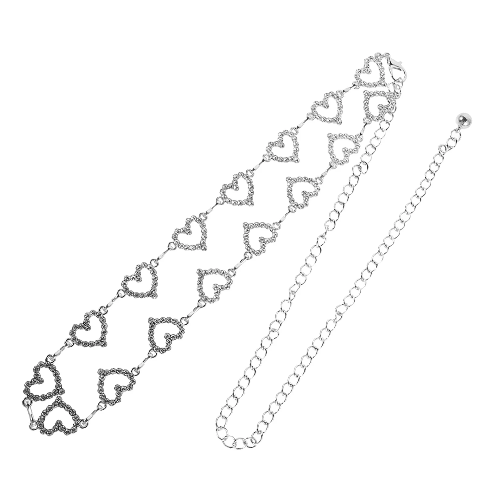 Adjustable Love Heart Waist Chain with Shiny Crystals Body Jewelry for Women Party Wedding Bridal Evening Dress Accessory
Adjustable Love Heart Waist Chain with Shiny Crystals Body Jewelry for Women Party Wedding Bridal Evening Dress Accessory