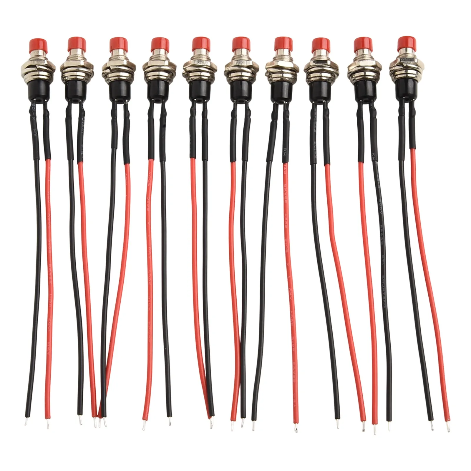 10 Pack Switch Mini Push Button Switch High Compressive Strength Long Lifespan Low Resistance Mounting Dia: 7mm
10 Pack Switch Mini Push Button Switch High Compressive Strength Long Lifespan Low Resistance Mounting Dia: 7mm