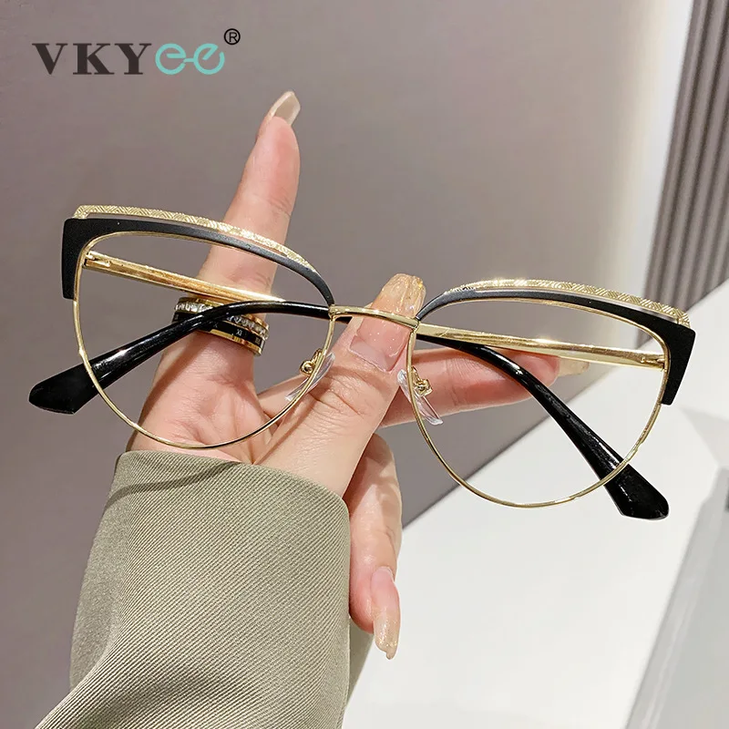 VICKY New Personalized Cat's Eye Fashion Design Women's Anti-Blue Light Reading Glasses Customizable Prescription 9036
VICKY New Personalized Cat's Eye Fashion Design Women's Anti-Blue Light Reading Glasses Customizable Prescription 9036