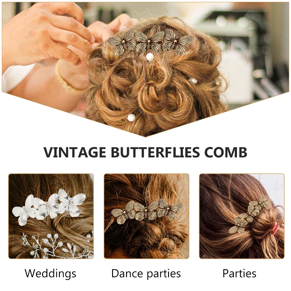 6Pcs Butterflies Vintage Hair Comb Bridal Wedding Headpiece Elegant Hair Clip for Formal Events Wedding Headpiece
6Pcs Butterflies Vintage Hair Comb Bridal Wedding Headpiece Elegant Hair Clip for Formal Events Wedding Headpiece