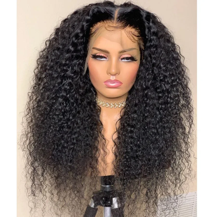 180Density 26Inch Long Black Kinky Curly Deep Lace Front Wig For Women With Baby Hair Preplucked Glueless Daily
180Density 26Inch Long Black Kinky Curly Deep Lace Front Wig For Women With Baby Hair Preplucked Glueless Daily