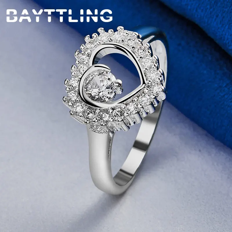 New 925 Sterling Silver 7/8/9/10# Exquisite Fashion Heart Zircon Ring For Women Charm Gifts Jewelry Wedding Accessories
New 925 Sterling Silver 7/8/9/10# Exquisite Fashion Heart Zircon Ring For Women Charm Gifts Jewelry Wedding Accessories