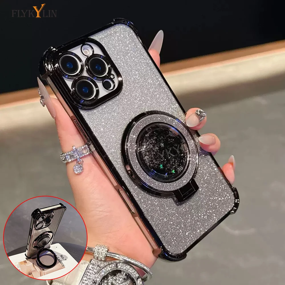 Glitter Magnetic Stand Phone Case For iPhone 16 15 14 13 12 11 Pro Max X XR XS Max 7 8 Plus Shockproof Soft Glitter Stand Cover
Glitter Magnetic Stand Phone Case For iPhone 16 15 14 13 12 11 Pro Max X XR XS Max 7 8 Plus Shockproof Soft Glitter Stand Cover