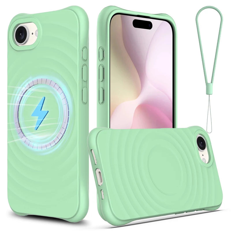 For iPhone 16e Case Magnetic Soft TPU Liquid Silicone Strap Cover With Microfiber Lining for iPhone 16E
For iPhone 16e Case Magnetic Soft TPU Liquid Silicone Strap Cover With Microfiber Lining for iPhone 16E
