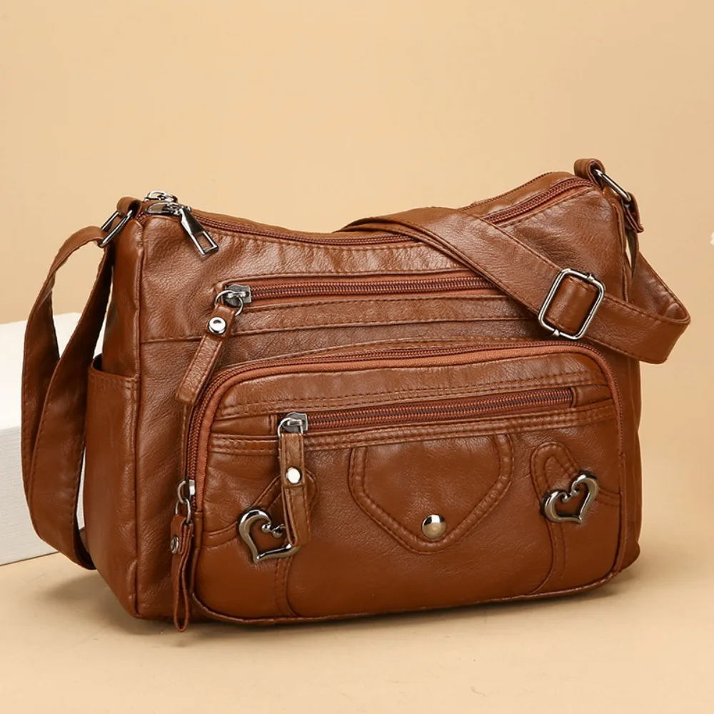 PU Leather Crossbody Bag Multi Layer Adjustable Strap Mom Messenger Bag Zipper Closure Large Capacity Women Purse Shoulder Carry
PU Leather Crossbody Bag Multi Layer Adjustable Strap Mom Messenger Bag Zipper Closure Large Capacity Women Purse Shoulder Carry