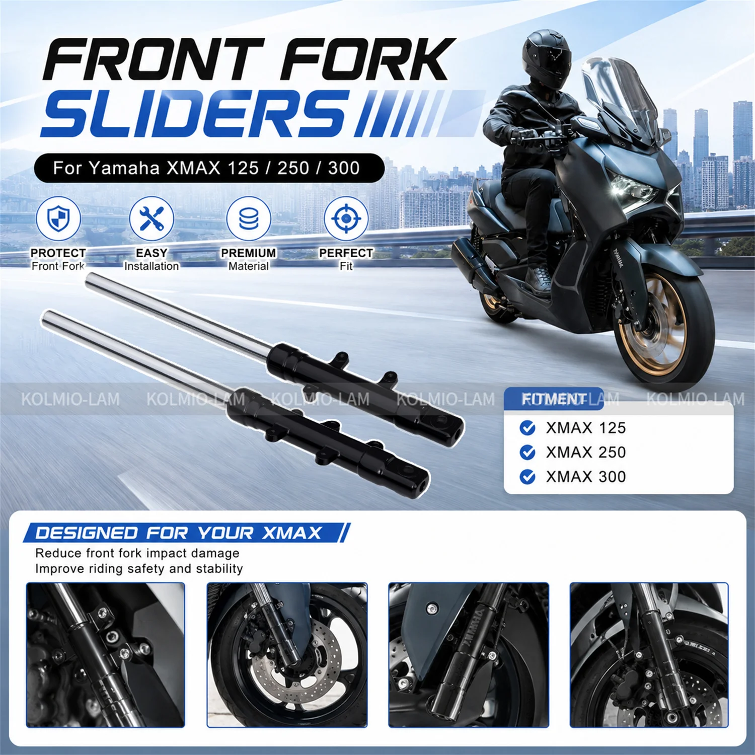 Fit For YAMAHA XMAX300 2018 - 2026 XMAX125 XMAX250 Motorcycle Accessories Front Shock Absorber Fork Suspension Set DAMPER-ASSY
Fit For YAMAHA XMAX300 2018 - 2026 XMAX125 XMAX250 Motorcycle Accessories Front Shock Absorber Fork Suspension Set DAMPER-ASSY