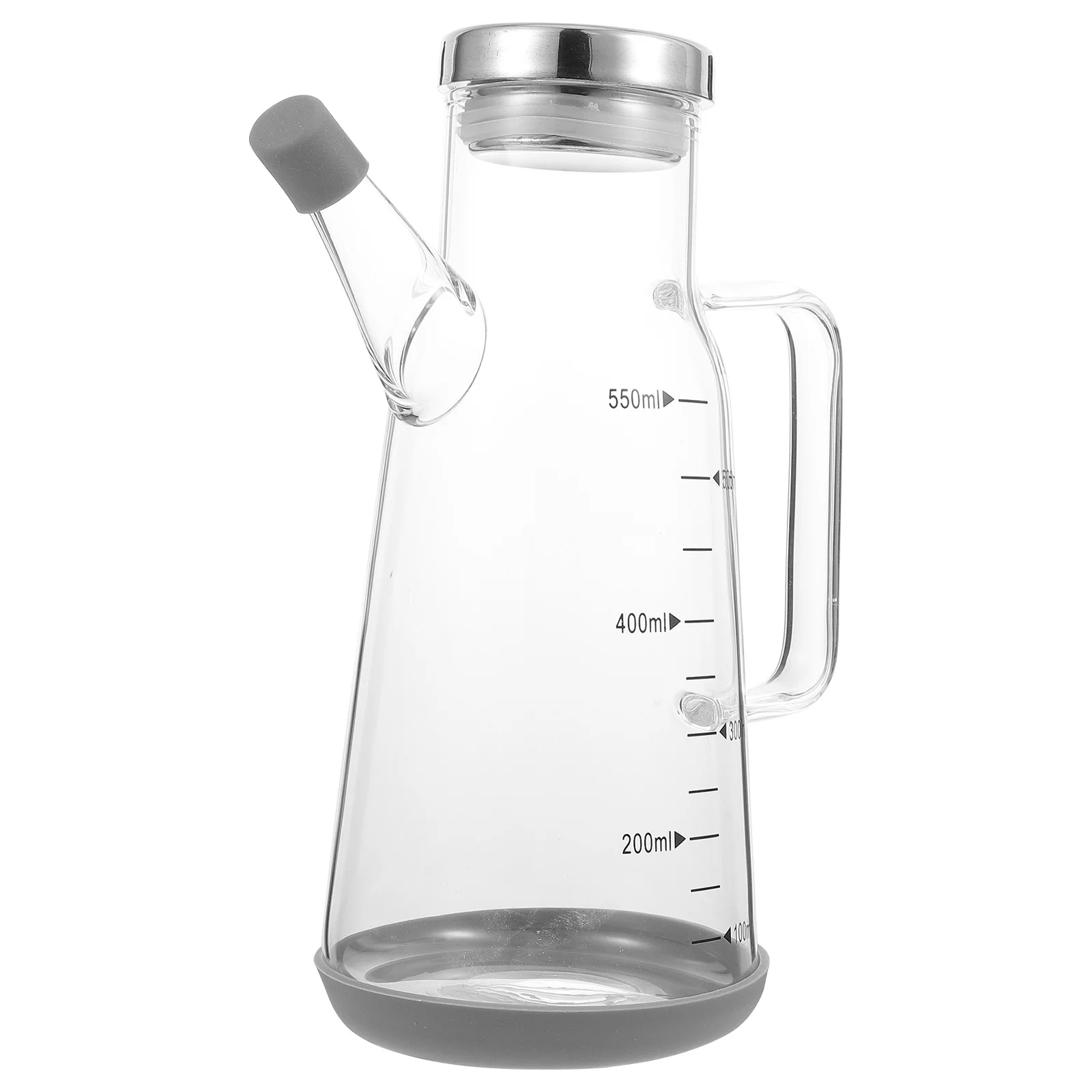 Stainless Steel Oil Bottle Glass Seasoning Container Transparent Multipurpose Kitchen Condiment Dispenser with Scale for Home
Stainless Steel Oil Bottle Glass Seasoning Container Transparent Multipurpose Kitchen Condiment Dispenser with Scale for Home