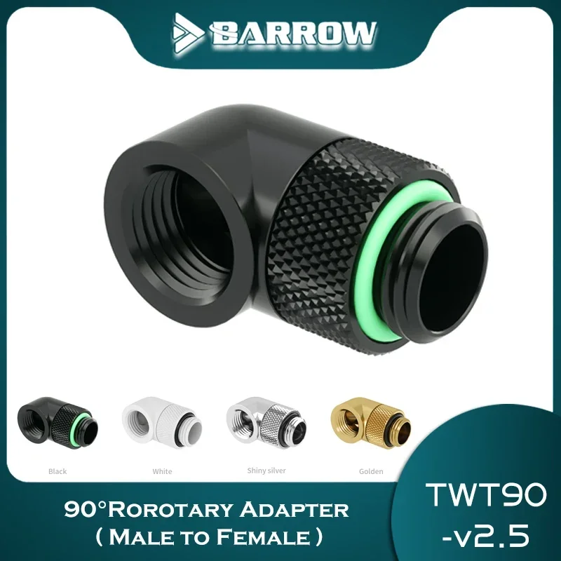 Barrow 4 Colors 90 Degree Rotatable Adapter (M-F) 360 Rotary joint Water Cooling tube Angled Fitting
Barrow 4 Colors 90 Degree Rotatable Adapter (M-F) 360 Rotary joint Water Cooling tube Angled Fitting
