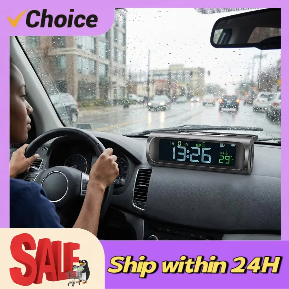 Solar/USB Car Dashboard Clock with Temperature Display Date Vehicle Electronic Clock for Truck Office Home and Outdoor Camping
Solar/USB Car Dashboard Clock with Temperature Display Date Vehicle Electronic Clock for Truck Office Home and Outdoor Camping