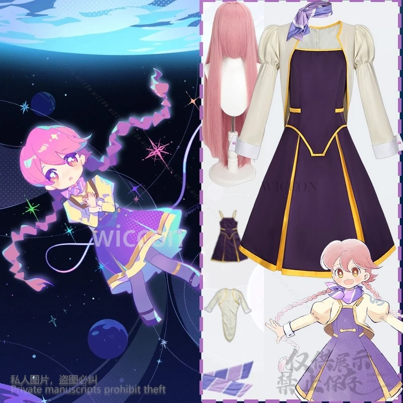 Anime Apocalypse Hotel Cosplay Yachiyo Costume Long Elegant Purple Skirt Kawaii Cute Lovely Lolita Silk Scarves Wigs Customized
Anime Apocalypse Hotel Cosplay Yachiyo Costume Long Elegant Purple Skirt Kawaii Cute Lovely Lolita Silk Scarves Wigs Customized