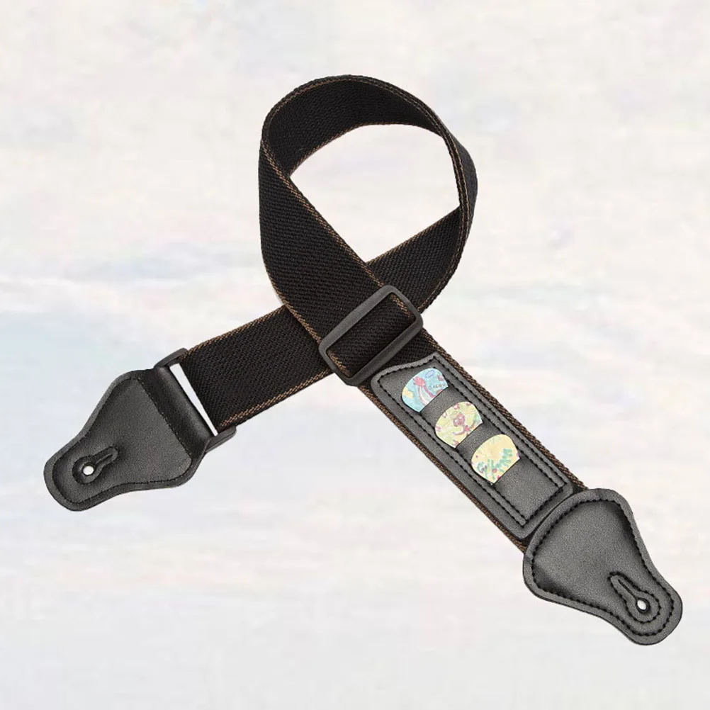 Adjustable Pu Cotton Strap With Pick Slot Anti-Wear Anti-Slip For Acoustic Electric Bass Guitar Black Guitar Belt Music
Adjustable Pu Cotton Strap With Pick Slot Anti-Wear Anti-Slip For Acoustic Electric Bass Guitar Black Guitar Belt Music