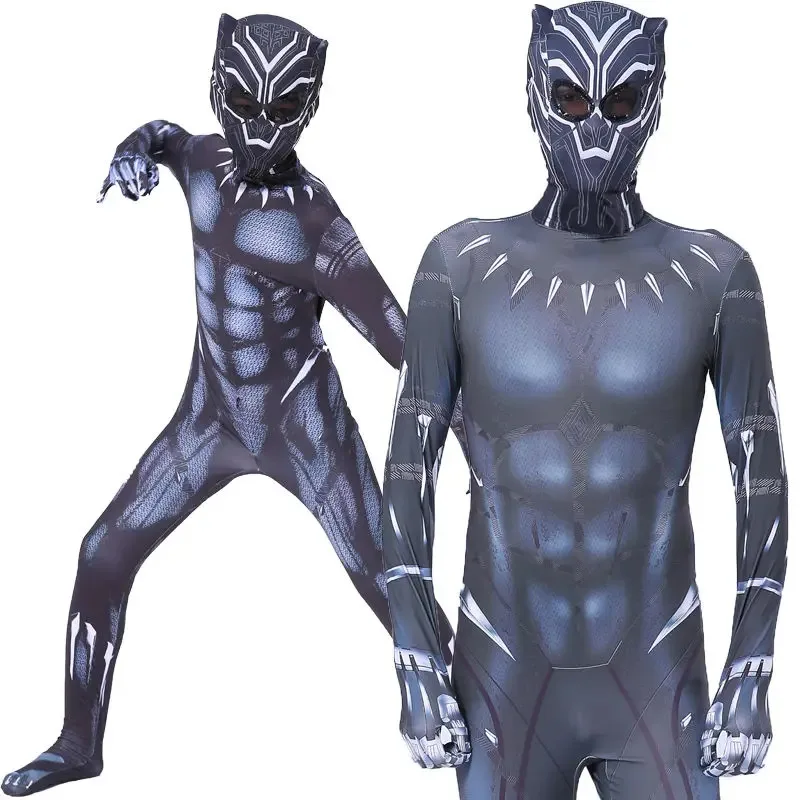 Anime Superhero Black Kids Panther Men Boys Adult Jumpsuits Children Panther Cosplay Halloween Costume Bodysuits Dress Up
Anime Superhero Black Kids Panther Men Boys Adult Jumpsuits Children Panther Cosplay Halloween Costume Bodysuits Dress Up