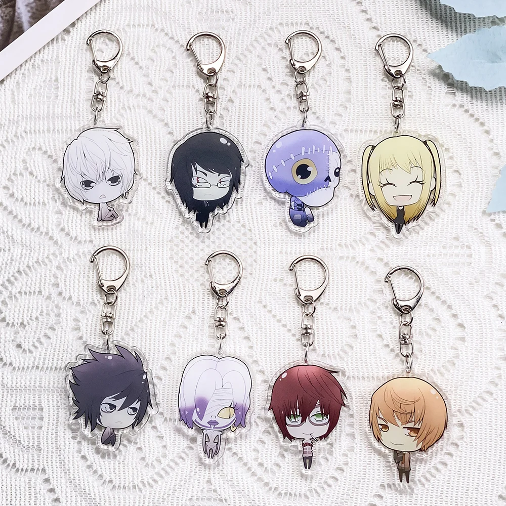 1/12Pcs Anime Figures Death Note Keychain Acrylic Keyrings Bag Charms Cute Backpack Pendant Funny Prop Decoration Friends Gifts
1/12Pcs Anime Figures Death Note Keychain Acrylic Keyrings Bag Charms Cute Backpack Pendant Funny Prop Decoration Friends Gifts