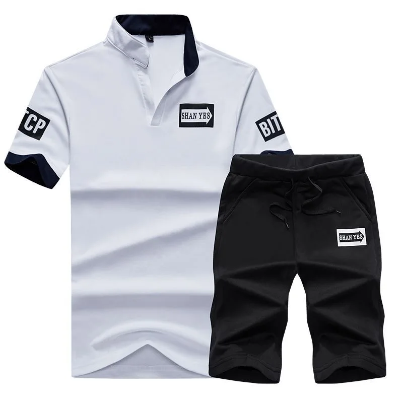 Summer Short Sleeve Casaul Slim Fit Sporting Suit Mens Masculino T Shirt+Shorts Two Pieces Sets Fashion Tracksuit Men Set 2026
Summer Short Sleeve Casaul Slim Fit Sporting Suit Mens Masculino T Shirt+Shorts Two Pieces Sets Fashion Tracksuit Men Set 2026