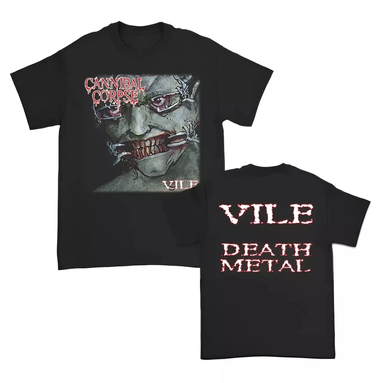 2025 Vintage Style Cannibal Corpse Vile T-shirt Printed Short Sleeve Cotton Round Neck T-shirt
2025 Vintage Style Cannibal Corpse Vile T-shirt Printed Short Sleeve Cotton Round Neck T-shirt