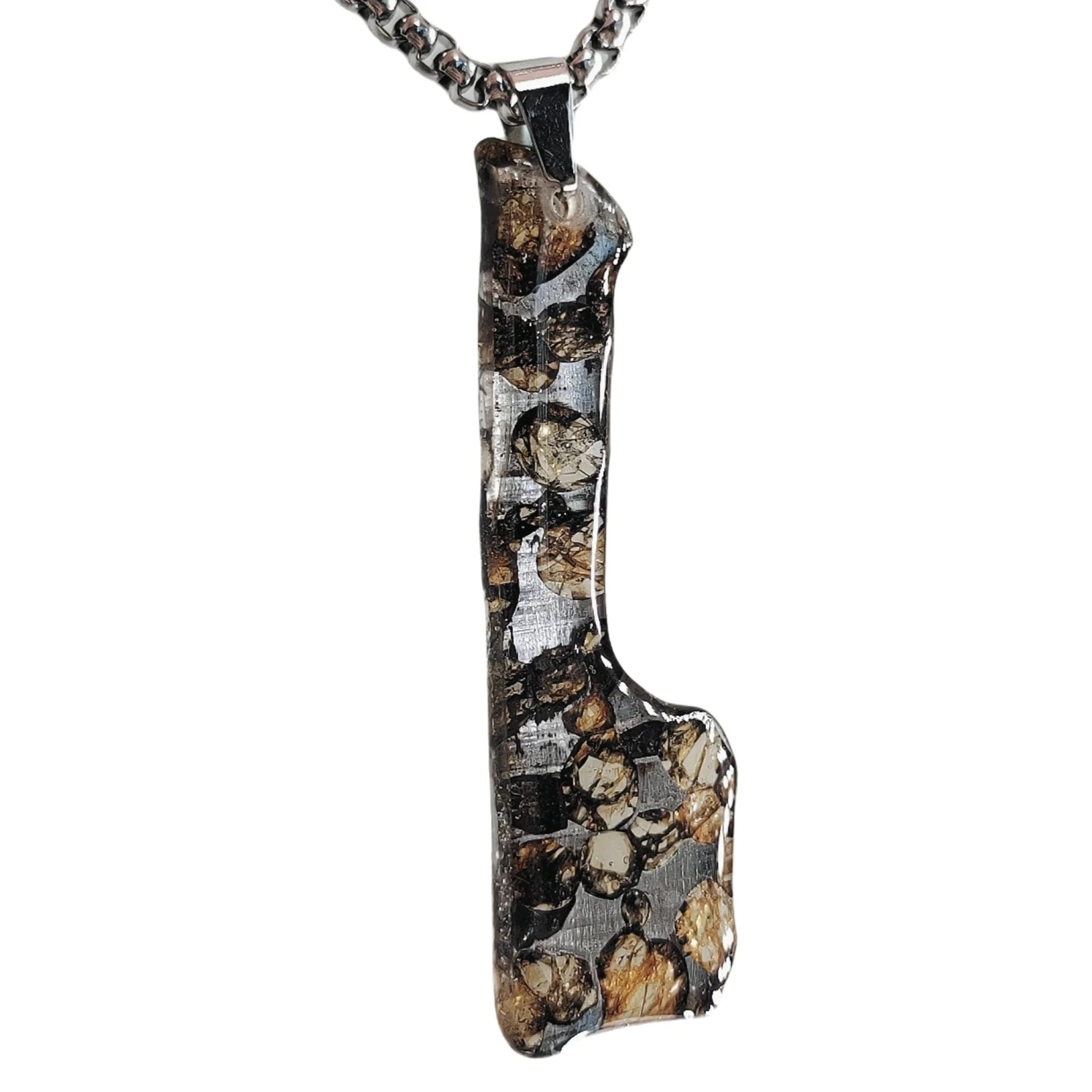4g Seymchan Pallasite Olive Meteorite Premium Pendant Specimen Natural Meteorite Material Handmade pendant Collection- LB115
4g Seymchan Pallasite Olive Meteorite Premium Pendant Specimen Natural Meteorite Material Handmade pendant Collection- LB115