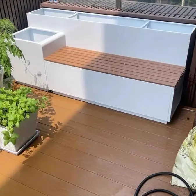 Индивидуальный открытый балкон, двор, цветочная коробка из нержавеющей стали, скамейка, забор, комбинированный план для озеленения пешеходного улицы
Индивидуальный открытый балкон, двор, цветочная коробка из нержавеющей стали, скамейка, забор, комбинированный план для озеленения пешеходного улицы