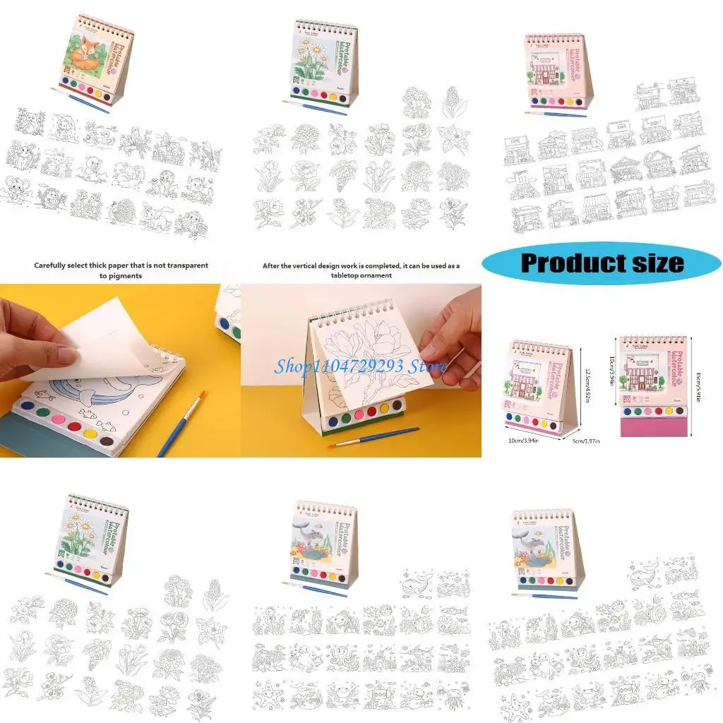 Y2GD Kids Doodling Book with Watercolor Paint and Brush for Kid Beginner Sketching
Y2GD Kids Doodling Book with Watercolor Paint and Brush for Kid Beginner Sketching