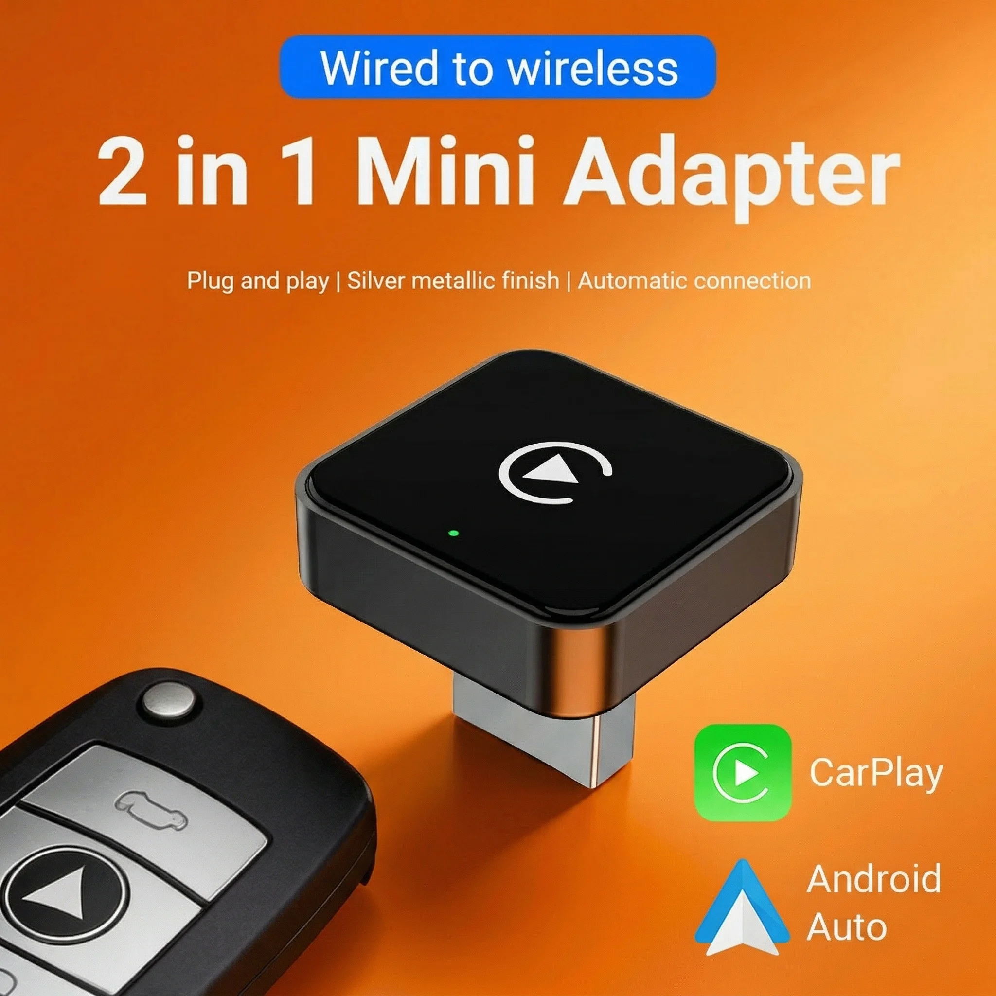2026 New Smart Wireless CarPlay Android Auto Adapter Hassle-Free Plug&Play Stable BT WiFi Connect OTA Updates For Toyota Audi VW
2026 New Smart Wireless CarPlay Android Auto Adapter Hassle-Free Plug&Play Stable BT WiFi Connect OTA Updates For Toyota Audi VW