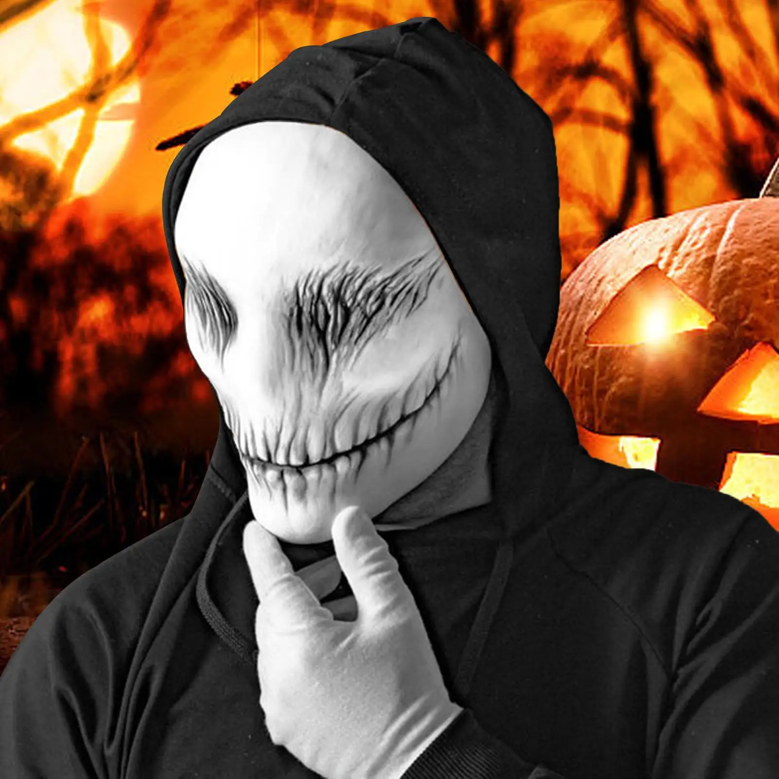 Латексная маска, реалистичная новинка, жуткий череп, скелет, полнолицевая маска для Хэллоуина, косплея, вечеринки, сценического выступления, маскарада
Латексная маска, реалистичная новинка, жуткий череп, скелет, полнолицевая маска для Хэллоуина, косплея, вечеринки, сценического выступления, маскарада