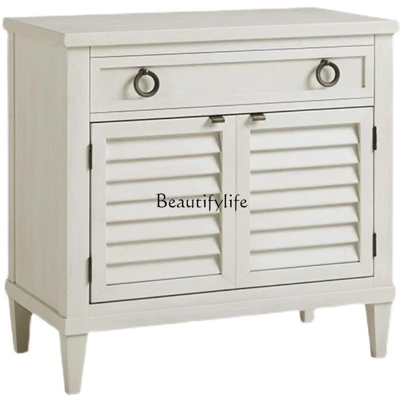 LD33American Modern Mediterranean Pastoral Solid Wood Bedside Cabinet Retro Bedside Locker
LD33American Modern Mediterranean Pastoral Solid Wood Bedside Cabinet Retro Bedside Locker